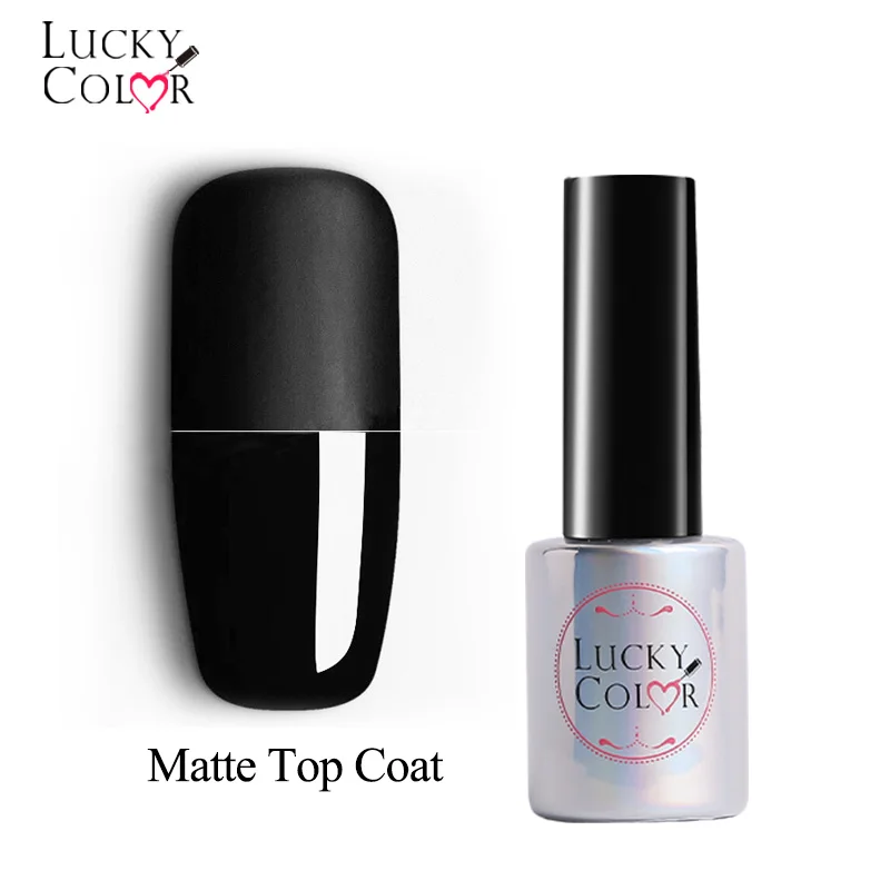 Matte Gel Nail Top Coat Polish Frosted Effect Manicure For UV Art Varnish 1 Bottle 10ML | Красота и здоровье