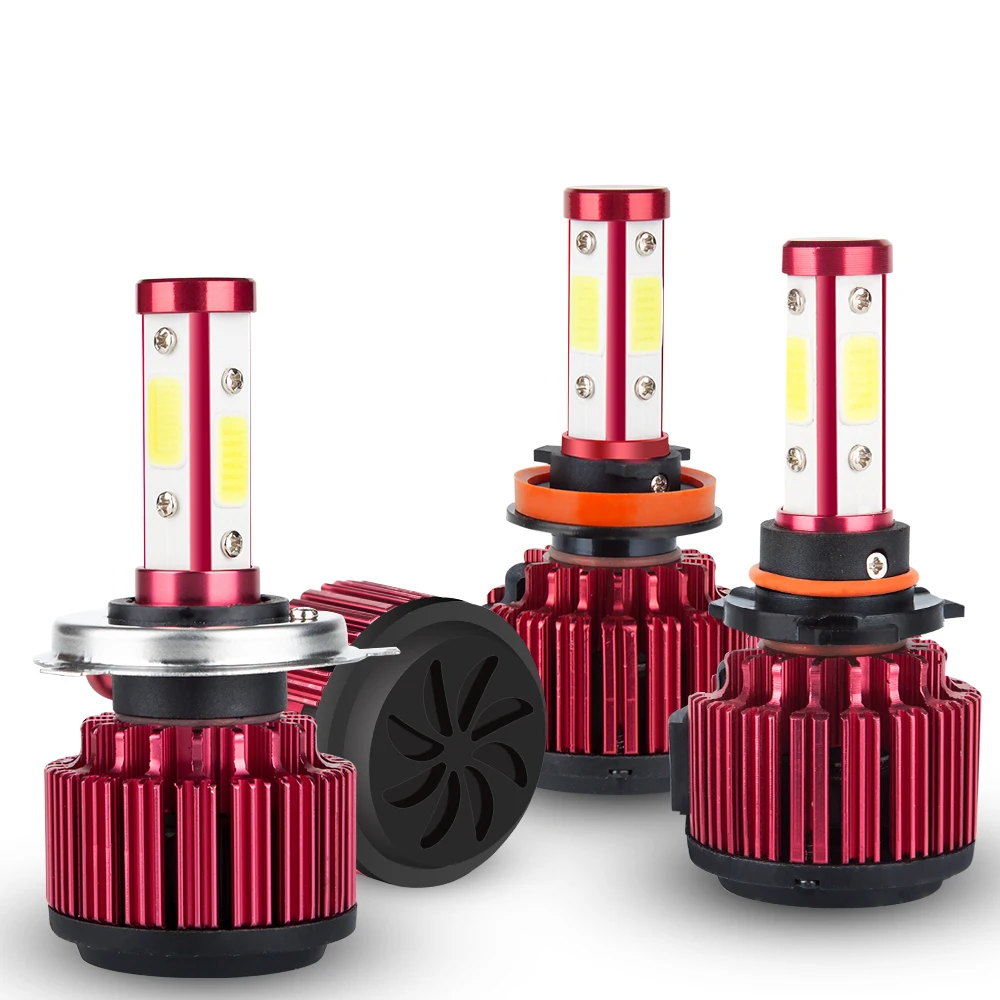 2Pcs H7 H4 Led Car Headlight Light Bulb Auto 6000K Hi Turbo H11 Lamp 12V Running lights Hb3 Hb4 Automotivo styling coche | Автомобили и