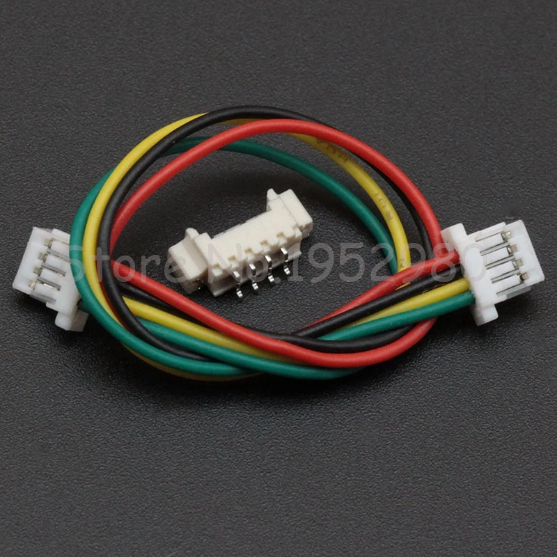 10 комплектов 1 25 мм Штекерный разъем с горизонтальным гнездом 15 см длиной 28AWG