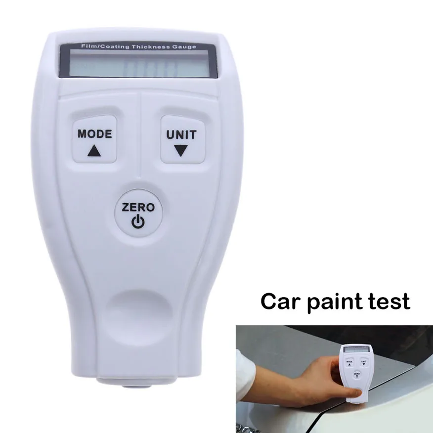 GM200-pintura de recubrimiento portátil LCD para coche, Manual en inglés y ruso, recubrimiento del probador, Detector Digital de espesor para VIP