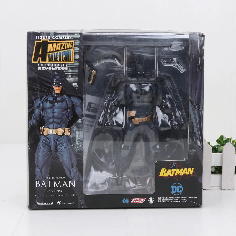batman with box Revoltech серии Marvel Мстители Endgame Железный человек паук яд Росомаха Капитан Америка Магнето фигурка модель игрушки - Цвет: batman with box