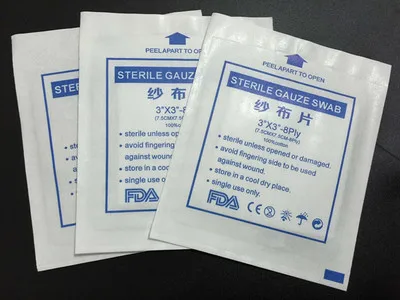 

20pcs/Pack Sterile Gauze Swab for Emergency First Aid Supplies Wound Gauze Pad Cotton Safe Medical Dressing Pads