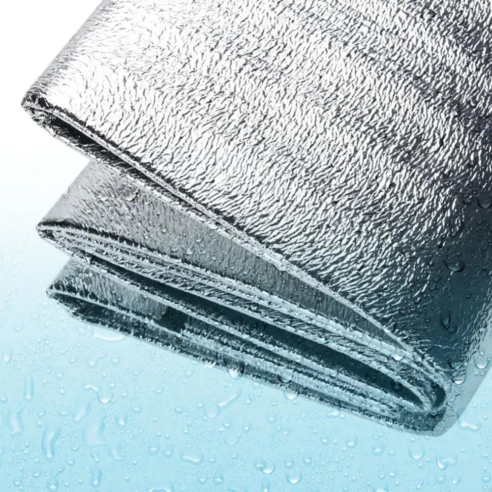 Двусторонний складной водонепроницаемый алюминиевый коврик из фольги