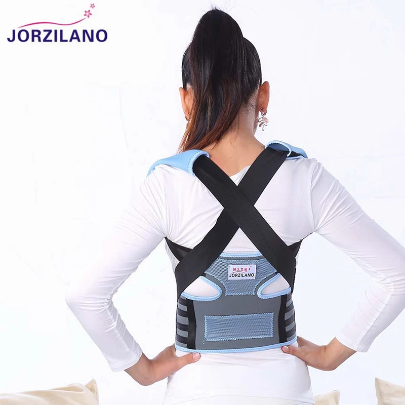 Пояс для коррекции осанки и спины JORZILANO корсет Корректор регулируемый пояс боли в