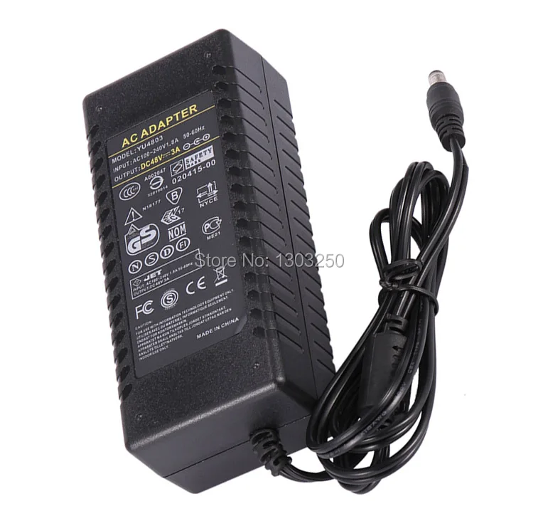 AC DC 48V 3A источник питания Adpater 144W DC48V3A зарядное устройство светодиодный