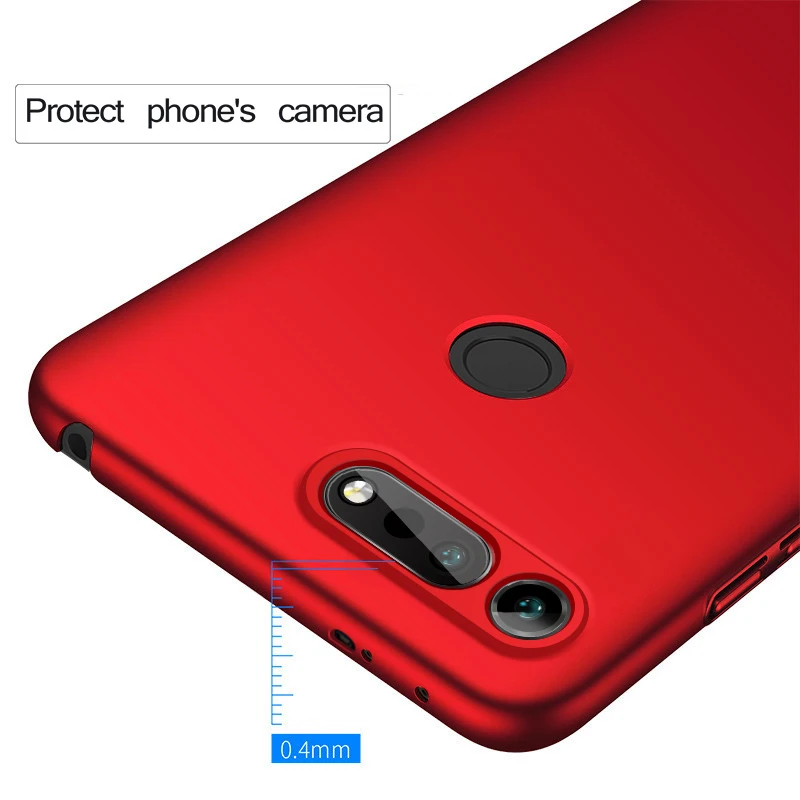 Чехол для Huawei Honor View 20 простой жесткий чехол ПК тонкая задняя крышка V20 однотонный