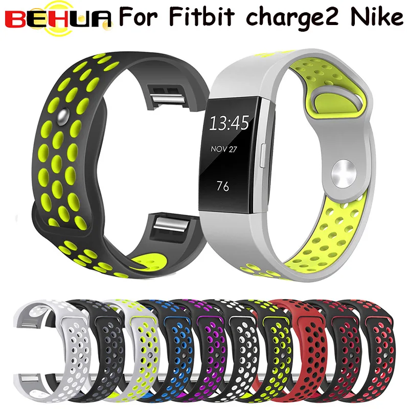 Силиконовый ремешок для часов fitbit charge2 2 цвета браслет пульсометр фитнес трекер