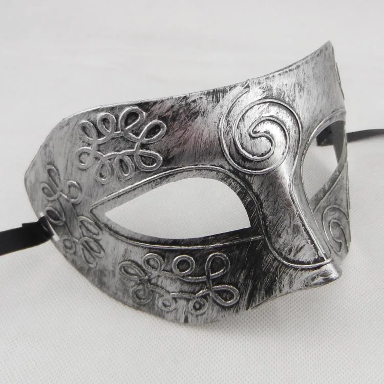 Хэллоуин мужские ретро греческие римские борцы маскарад маски золото и серебро