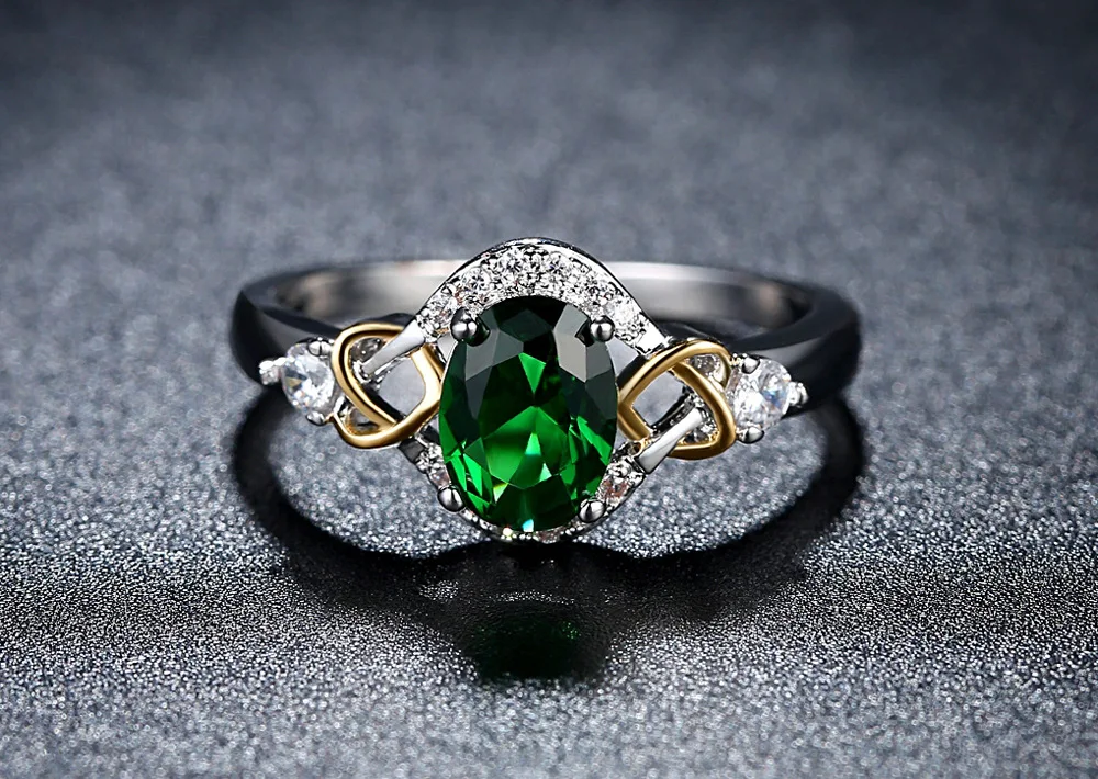 Женское Обручальное кольцо с фианитом 3 цвета