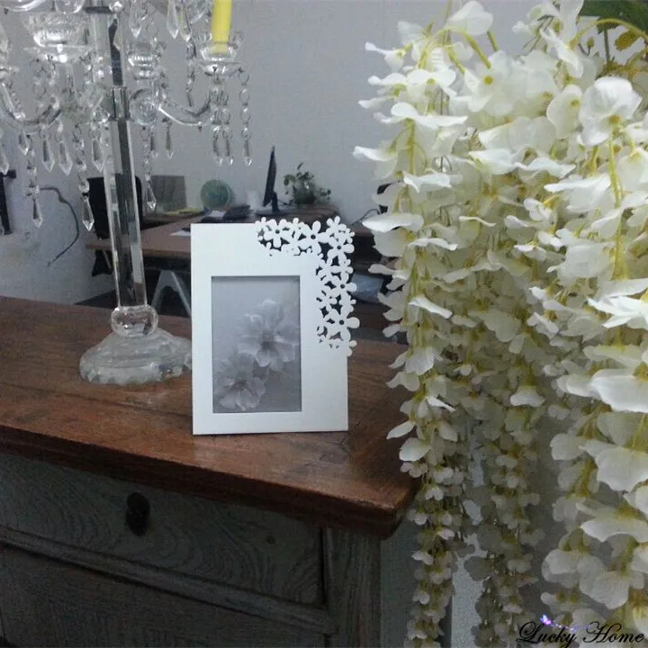 Белая резьба Проколотая фоторамка европейский стиль домашний декор пластик porta