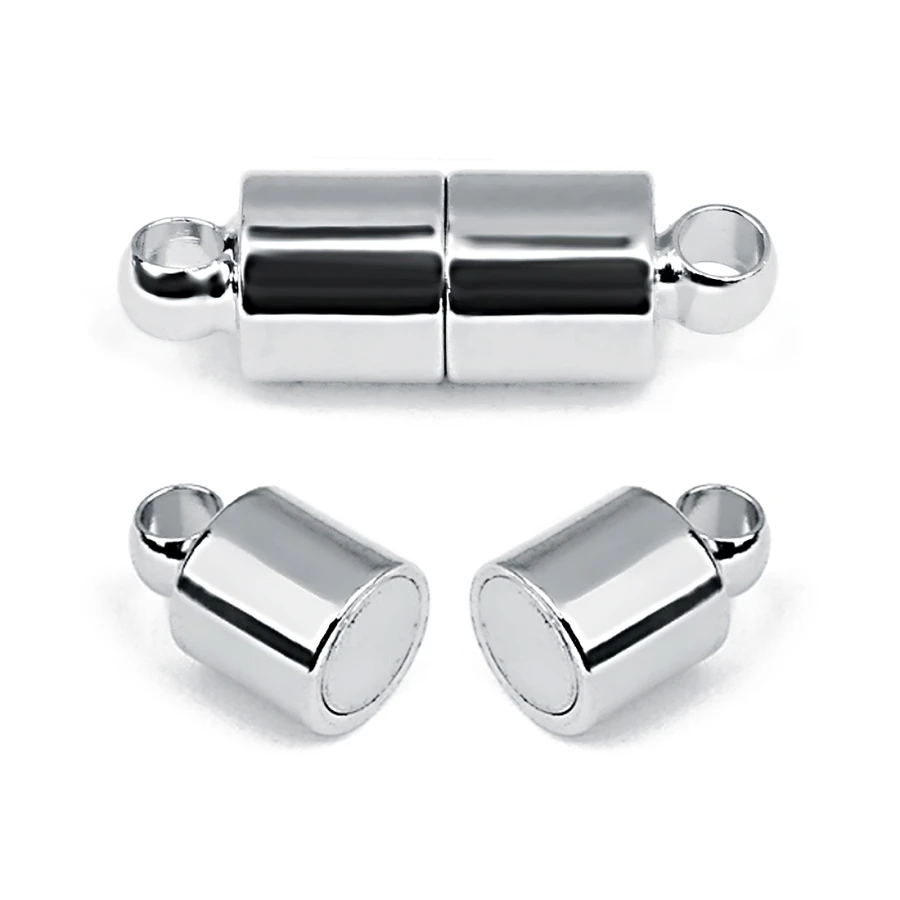 

SAUVOO 5-10 пар, Круглые сильные магнитные замочки, крепежные пряжки для DIY браслета, ожерелья, коннекторы для изготовления ювелирных изделий