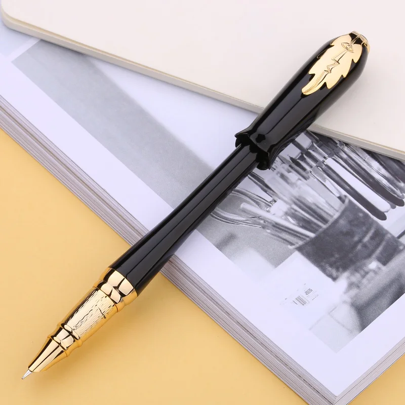 Picasso 986 Greek Irene  Fountain Pen Female Gift Black Bud Cap Leaf Clip Iridium 0.38 Financial Homework Exam Writing