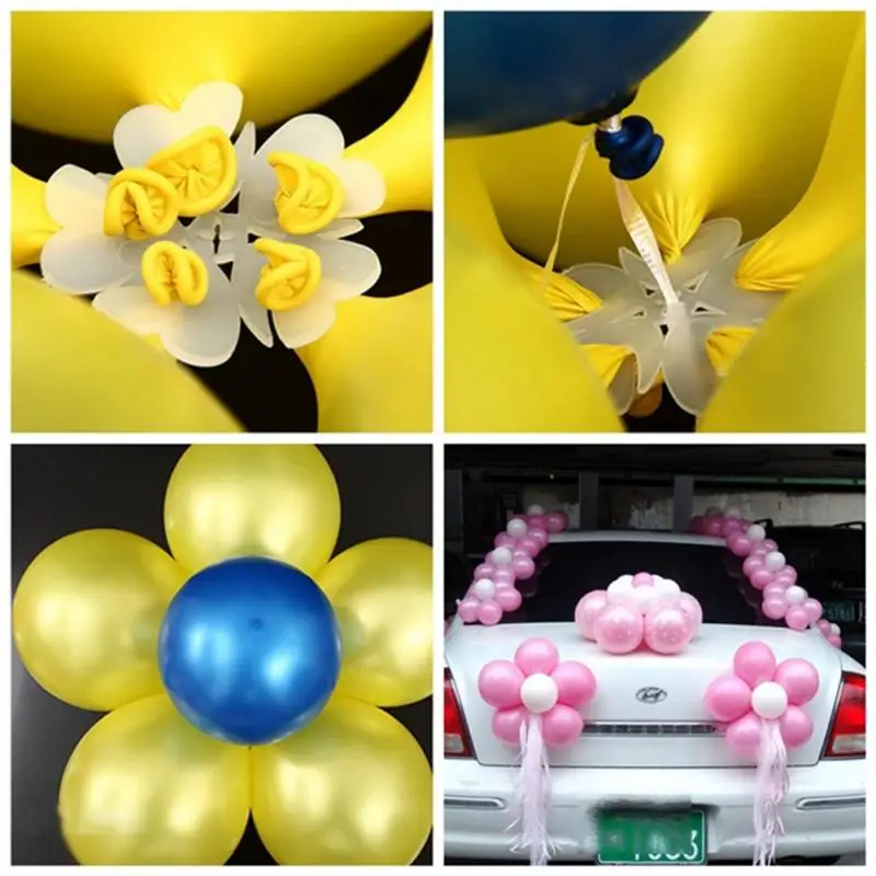 NEW 10pcs Flower Balloons Decoration Accessories Plum Clip Practical Birthday wedding party Plastic Globos balloon | Дом и сад