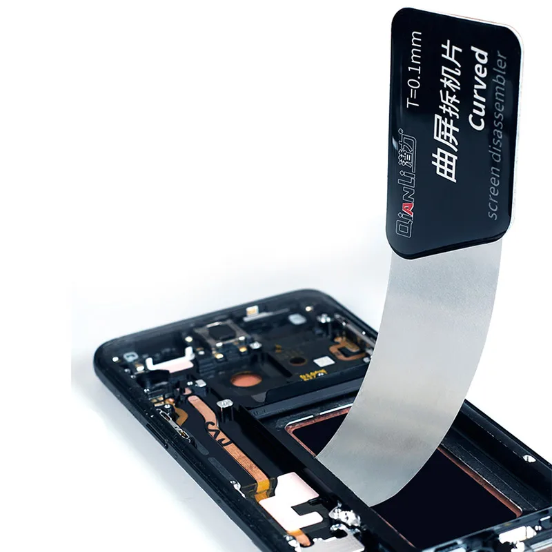 FIXFANS 0,1 мм тонкое стальное лезвие гибкий Spudger Pry открытый инструмент для iPhone samsung сотовый телефон изогнутый экран удаление инструмент для ремонта