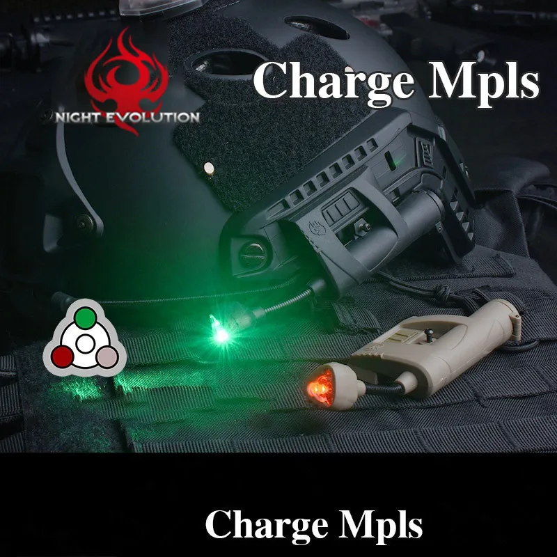 Ночной налобный фонарь Evolution Charge MPLS Шлем вспышка светильник освещение зеленый красный белый ИК лазерный охотничий военный тактический светильник