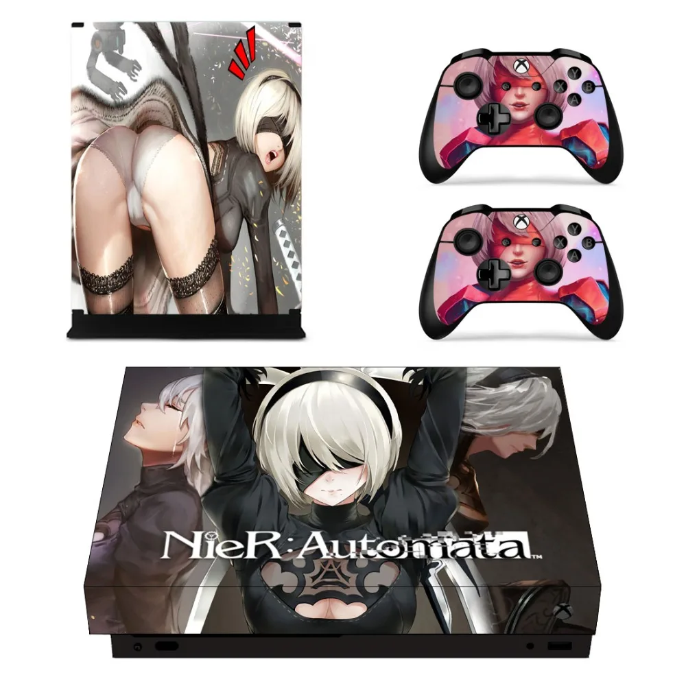 NieR Automata Лицевая панель консоль и наклейка на контроллер для Xbox One X + кожу