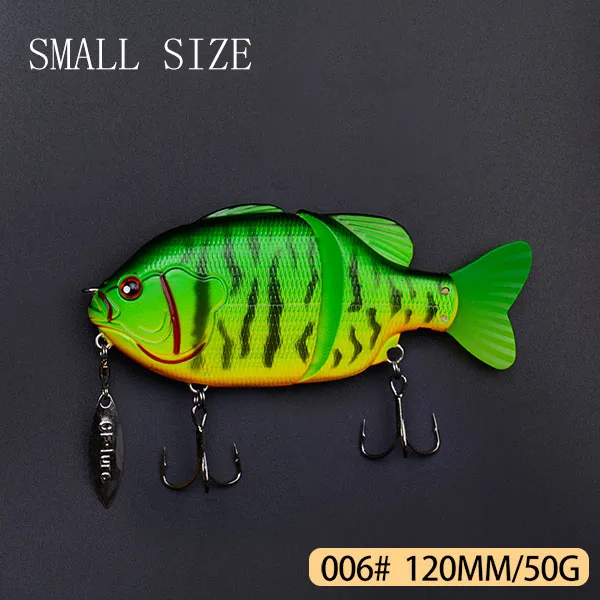 120mm 50g 006 120 мм, 50 г, 140 мм, 70 г, Плавающие приманки для ловли окуня, Тилапия с спиннером - Цвет: 120mm 50g 006