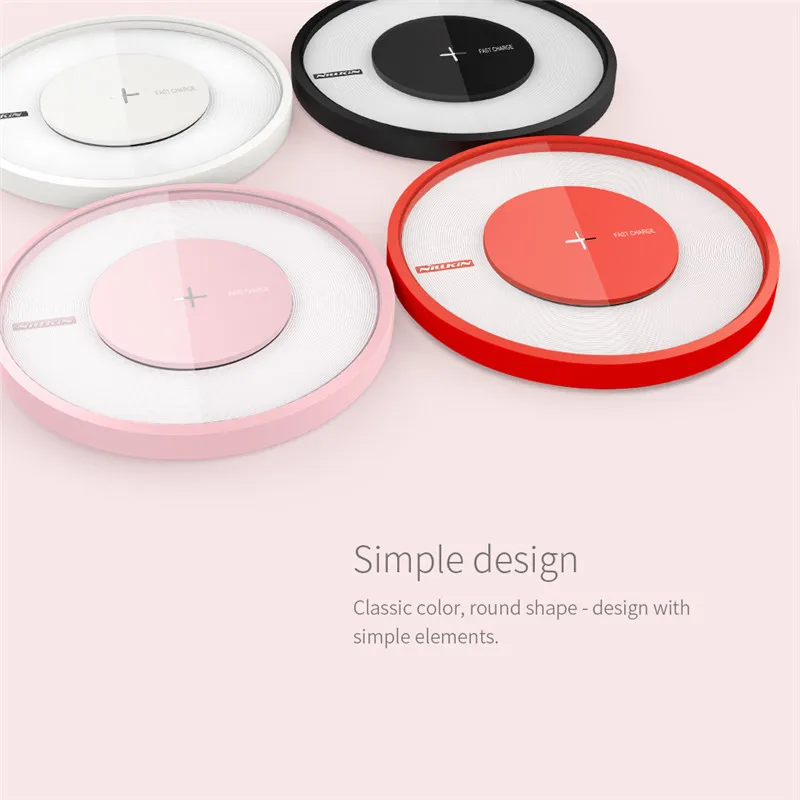 

NILLKIN QI Fast Wireless Charging Stand 9V-1.7A Phone Fast Wireless Charger Pad For Samsung S9 S9+ Xiaomi Huawei etc.