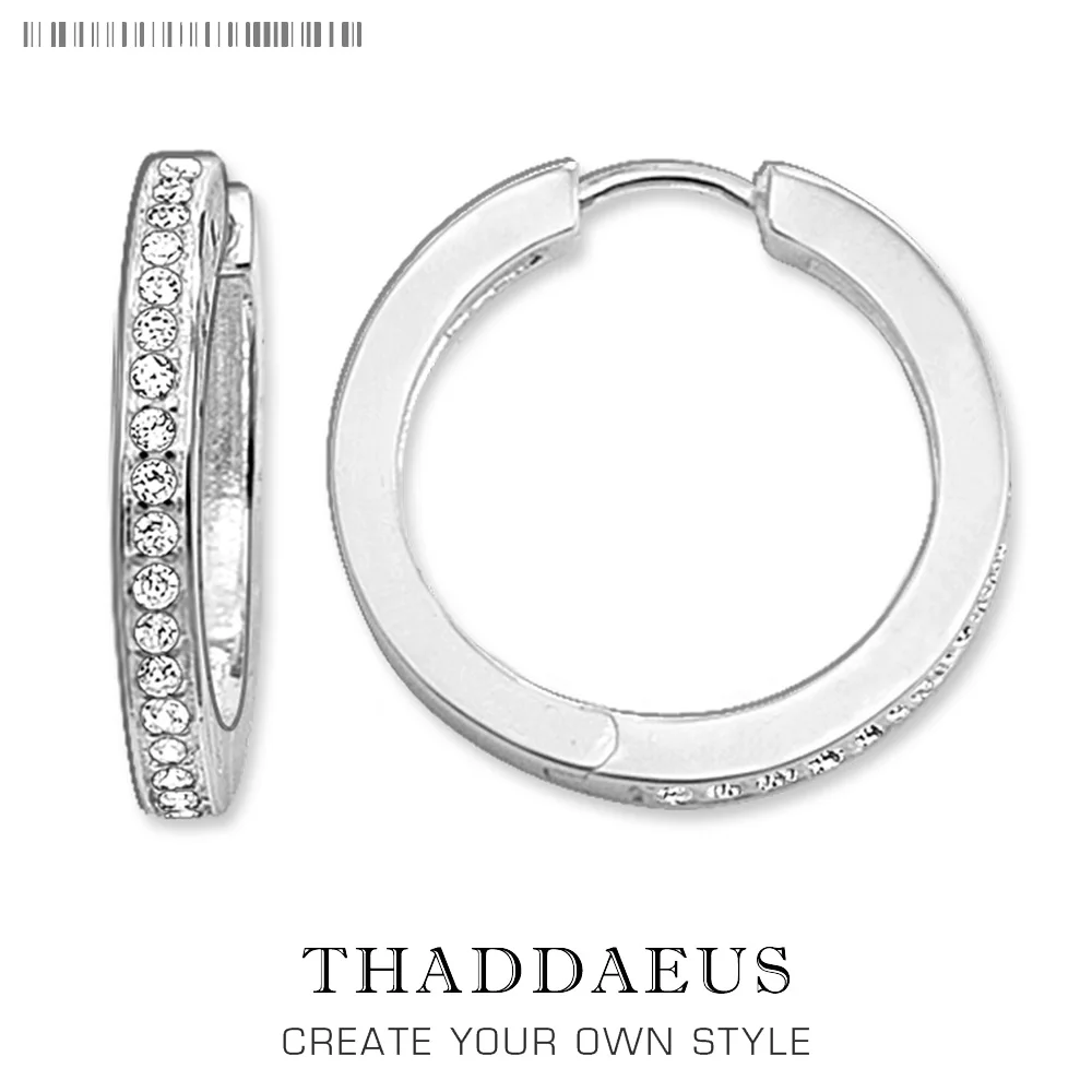 Большие креольские серьги-кольца с белым кубическим цирконием модные хорошие