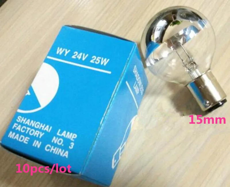 10 шт./лот, новинка, 15 мм, байонетная лампа, 24V25W, медицинская лампа, отверстие, для хирургии, бестеневая лампа