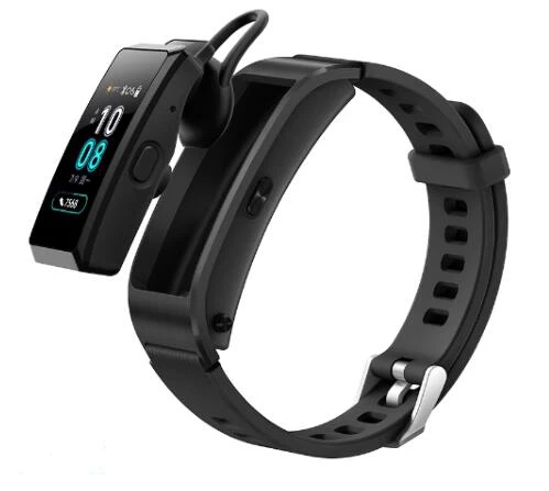 black Умный Браслет huawei Talkband B5 с Bluetooth, носимый Спортивный Браслет, AMOLED экран, напоминание о звонке, наушник - Цвет: black