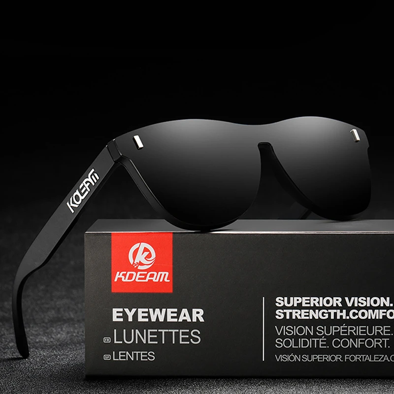 Женские солнцезащитные очки KDEAM поляризационные в оправе TR90 с авангардной