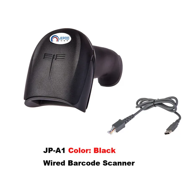 A1 wired scanner JP-A1 JEPOD usb сканер штрих-кода Стенд Колыбель считыватель штрих-кодов XP-58IIH 58 мм Термопринтер - Цвет: A1 wired scanner