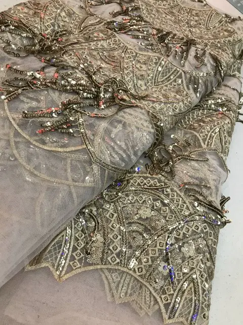 African 3D Flower Lace Fabric Embroidered Nigerian Laces Bridal High Quality French Tulle For Women ML6467 | Дом и сад