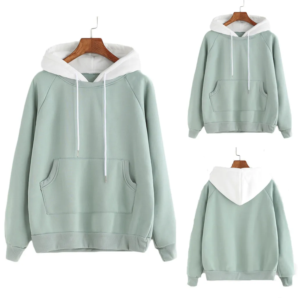 Женский пуловер с длинным рукавом контрастный цвет плюс бархат свитер Тренч moda