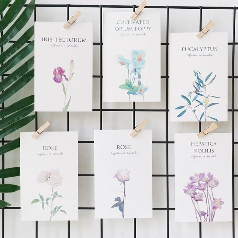 30 шт./кор. сады Мирабель открытка Цветы Букет поздравительная карточка на