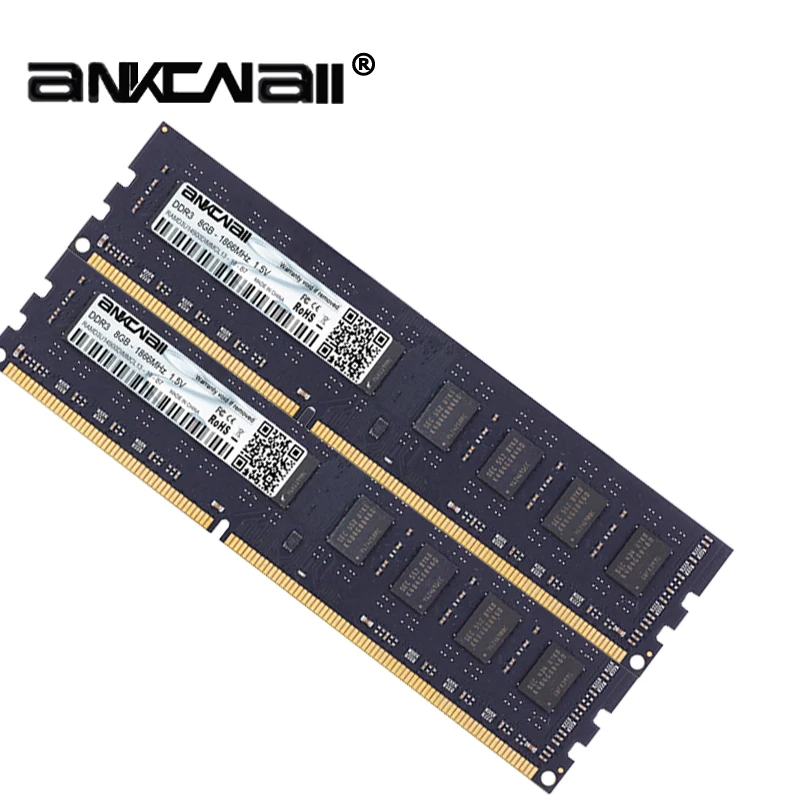 ANKOWALL DDR3 8 ГБ 4 ГБ памяти 1600 МГц 1333 240pin 1,5 V ОЗУ компьютера dimm