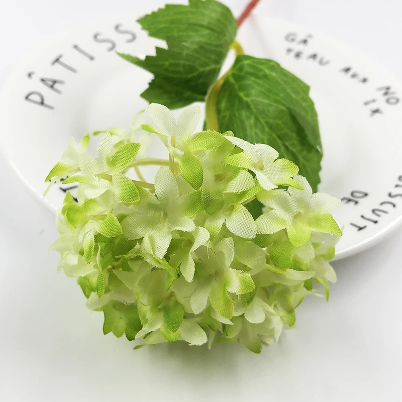 1 шт. искусственная шелковая Гортензия цветы Свадебные букет Вечеринка День