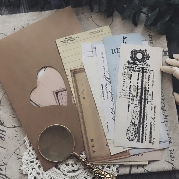 Ретро счет/проверка винтажная наклейка для украшения чеков DIY планировщик