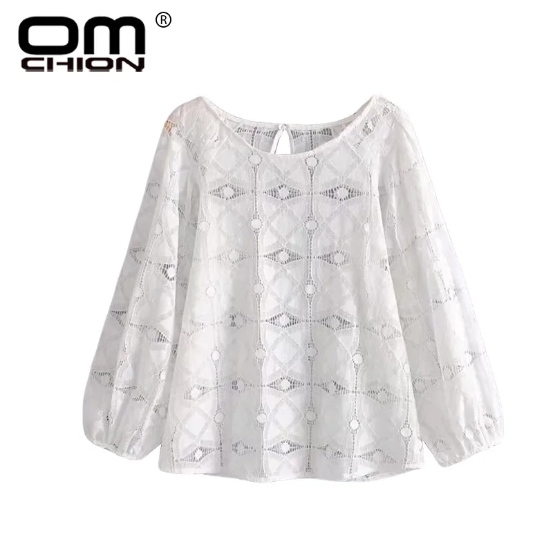 Omchion Camisa feminina 2018 новый большой o Средства ухода за кожей Шеи Для женщин Блузки для