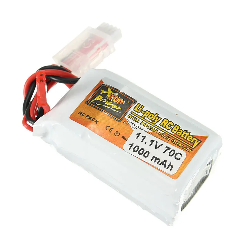 Перезаряжаемые ZOP мощность 11 1 В 1000 мАч 70C Lipo разъем батареи JST для RC камеры Дрон FPV