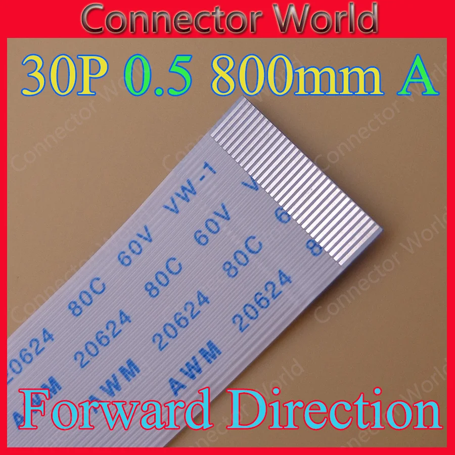 

10 шт./лот 30 контактов плоский переключатель лента 30 p гибкий кабель питания кнопка 30 контактов 0,5 мм 80 см 800 мм AWM 20624 80C 60 в стандартная плоская ...
