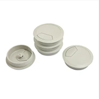 5 pcs 70mm dia round grommet cable hole covers for computer desk
