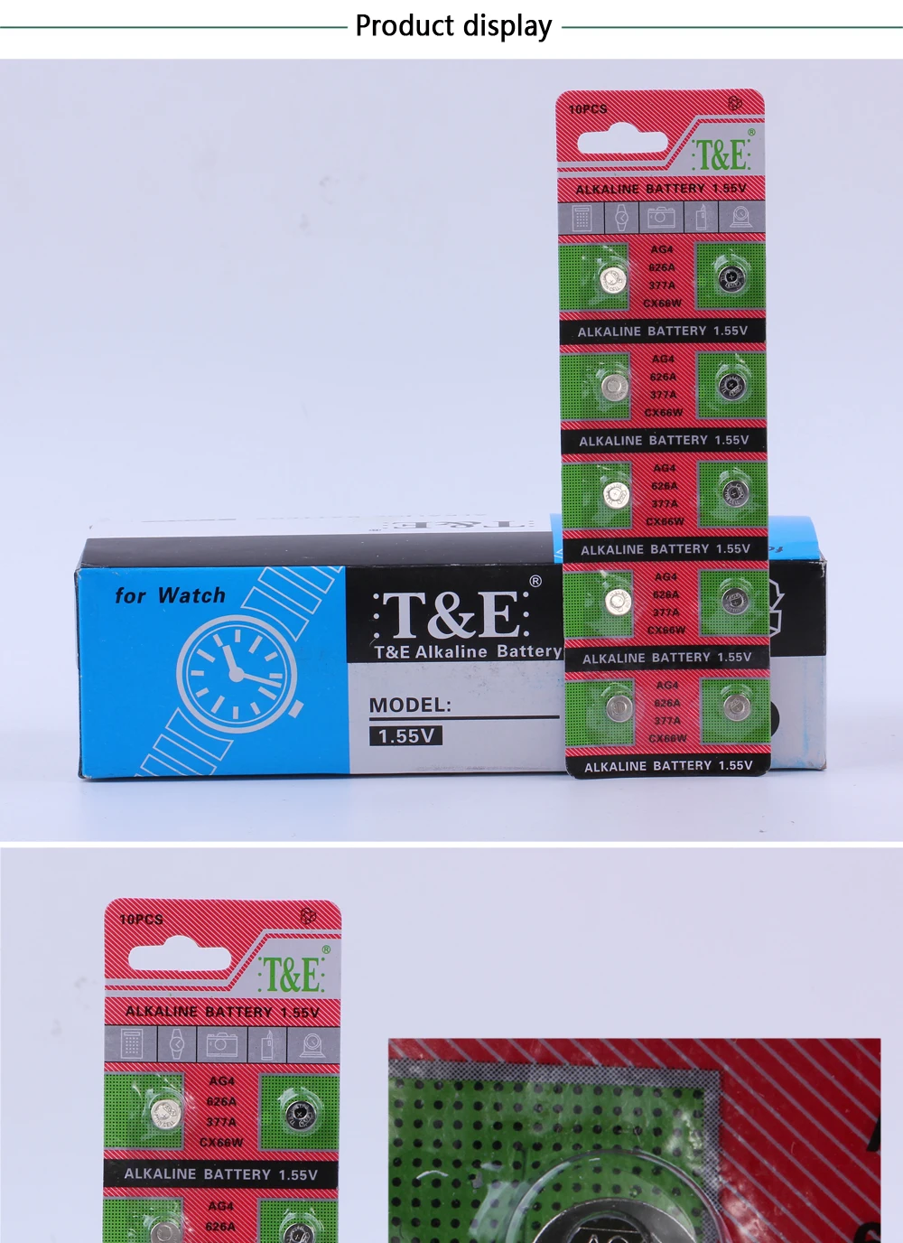 10 шт. кнопочная Батарея 1,55 V AG4 377A 376 LR66 LR626 SR626SW SR66 SR626 AG 4 D377 GA4 177 565 щелочные батареи таблеточного батарейки-таблетки