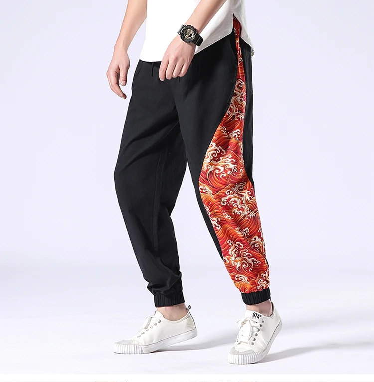 Минималист. Демисезонный мужские ретро брюки лодыжки Banded Pants карманы мужской Повседневное бегунов Брюки QT4018-K13
