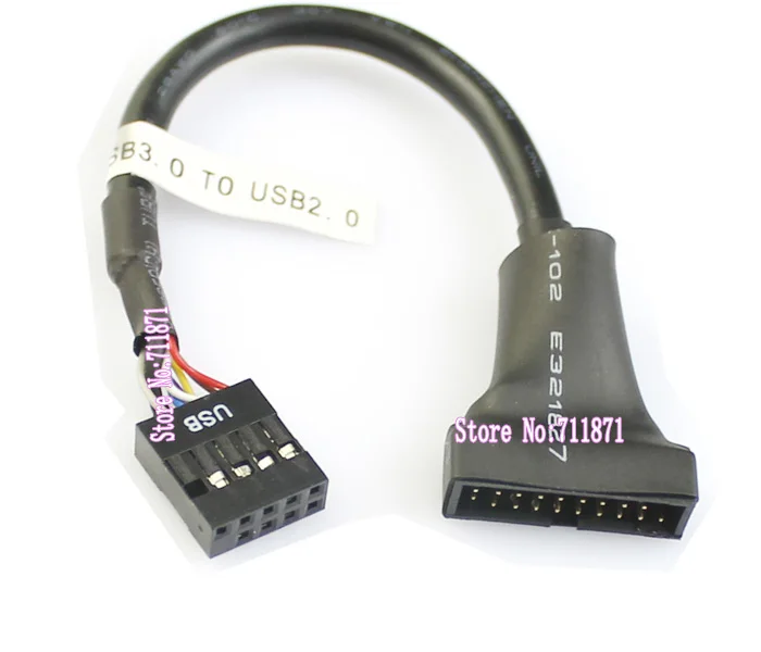 Компьютерная материнская плата с USB3.0 на USB2.0 19/20Pin папа usb 2 0 connect 20P USB3