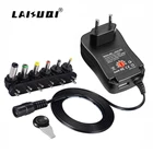 3 в 4,5 в 5 в 6 в 7,5 в 9 в 12 в 1A 2A Универсальный Регулируемый адаптер питания переменного тока в постоянный ток зарядное устройство для светодиодных лент ламп 30 Вт