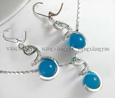 Хит продаж Новые 12 мм серьги из бисера и ожерелье кулон набор AAA 18K GP позолоченные