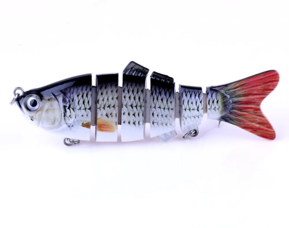 Высота каблука 10 см 18 г воблеры приманки для рыбалки 6 сегментов Swimbait рыболовные