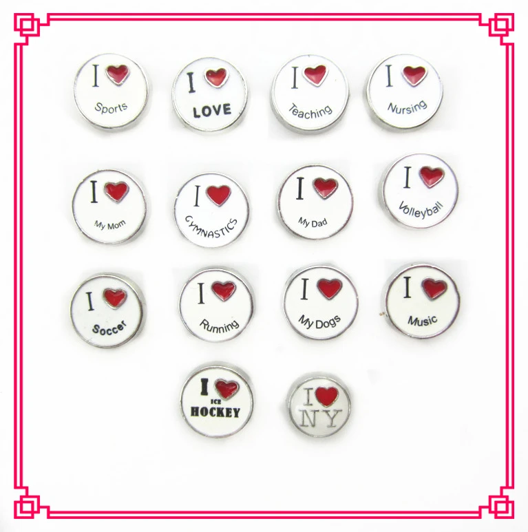 

Hot selling 140pcs/lot mix 14 designs I love sports teaching running floating charms living glass memory lockets diy jewelry