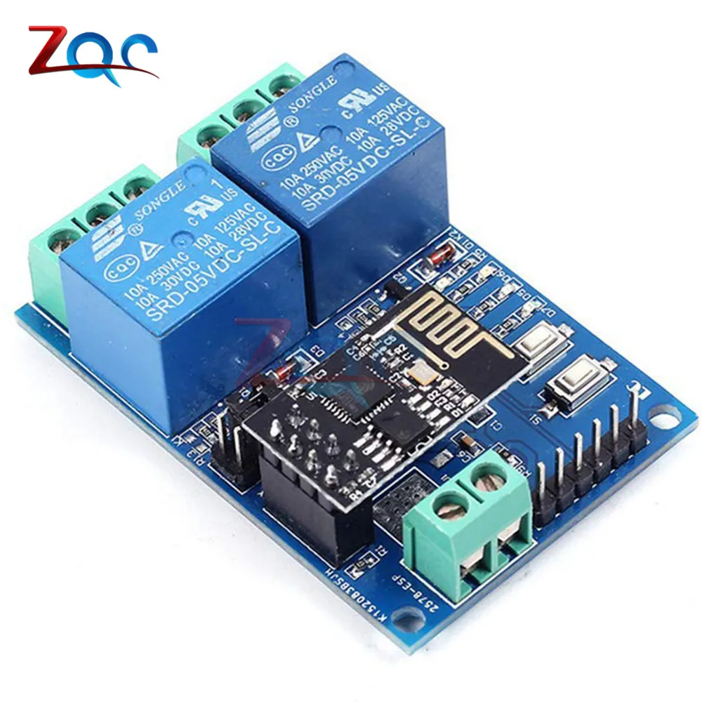 DC 5V ESP8266 ESP 01 2 WiFi реле канала модуль канальный релейный для IOT умный дом с помощью