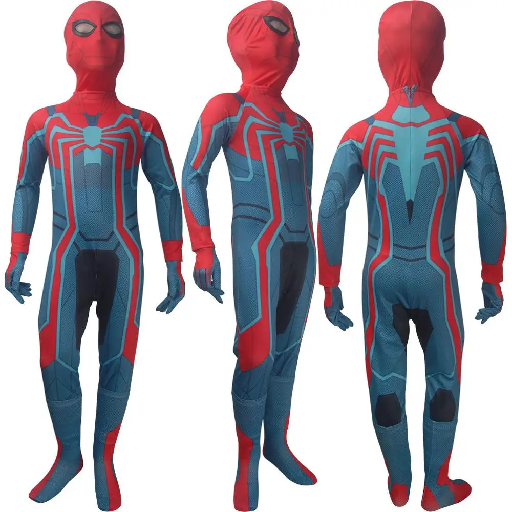 Детский костюм Человек паук PS4 скоростной зентай комбинезон супергероя для