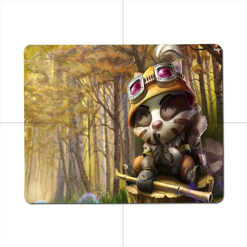 MaiYaCa нескользящий ПК League of legends Teemo заказной Ноутбук игровой небольшой коврик для мыши игровой плеер Настольный Ноутбук резиновый коврик для мыши - Цвет: 18x22cm