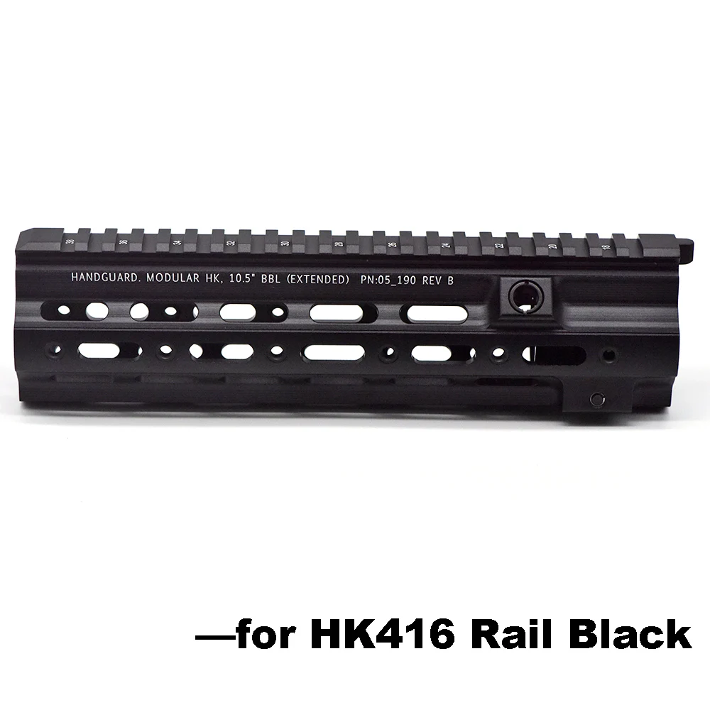 10.5 inch Black Алюминиевый Жесткий анодированный GT стиль 416 M-LOK мод Lite Handguard рельсовая система для AR AEG Airsoft M4A1 Пейнтбольный приемник коробка передач - Цвет: 10.5 inch Black