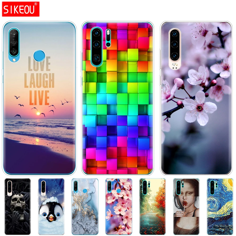 Чехол для Huawei P30 Pro чехол P30Pro силиконовый из ТПУ задняя крышка телефона фонарь 30