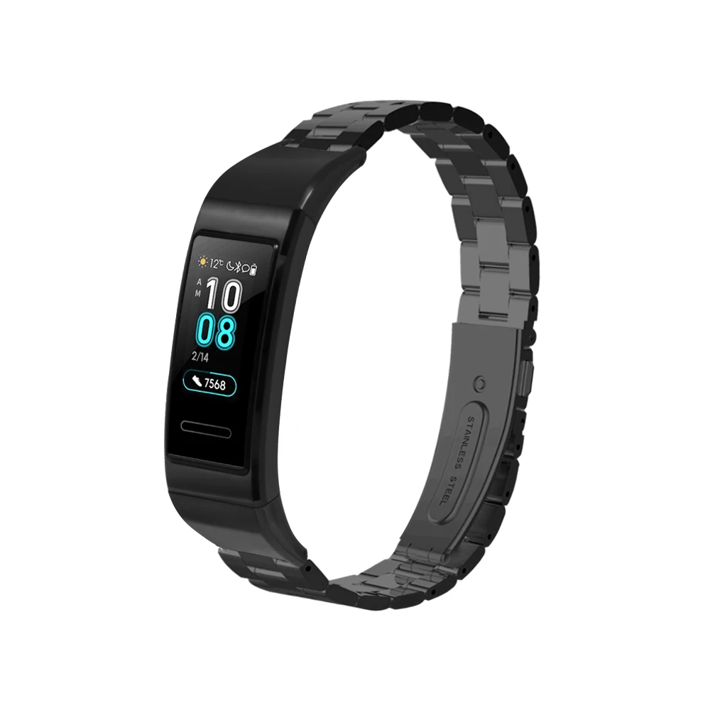 FIFATA металлический ремешок для Huawei Band 3 Безвинтовой браслет из нержавеющей стали
